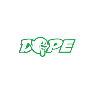 Dope Araba Sticker 17x17 Cm Yeşil