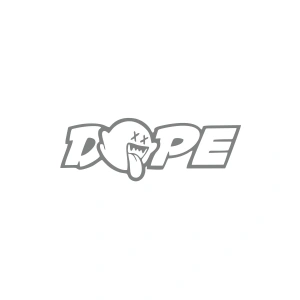 Dope Araba Sticker 17x17 Cm Gri