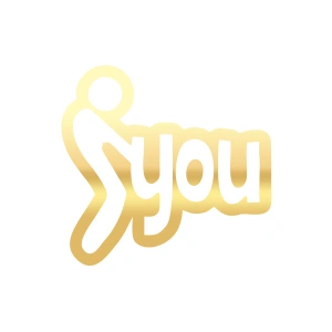 You Araba Sticker 17x17 Cm Gold