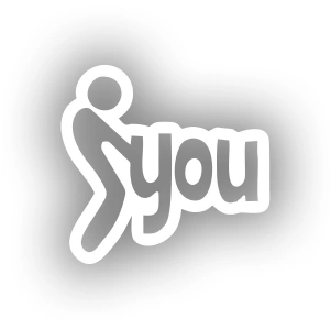 You Araba Sticker 17x17 Cm Beyaz