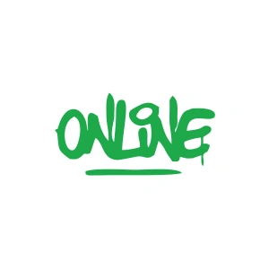 Online Araba Sticker 17x17 Cm Yeşil