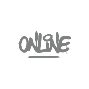 Online Araba Sticker 17x17 Cm Gri