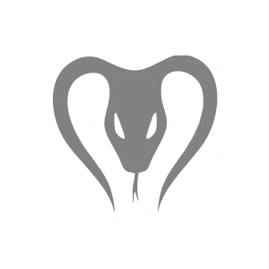 Yılan Araba Sticker 17x17 Cm Gri