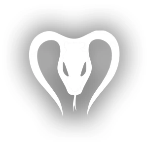 Yılan Araba Sticker 17x17 Cm Beyaz