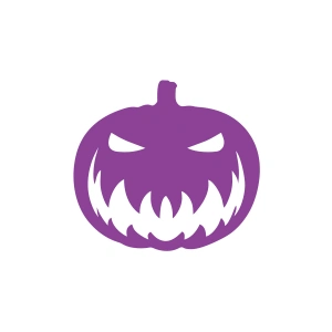 Bal Kabağı Araba Sticker 17x17 Cm Mor