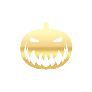 Bal Kabağı Araba Sticker 17x17 Cm Gold