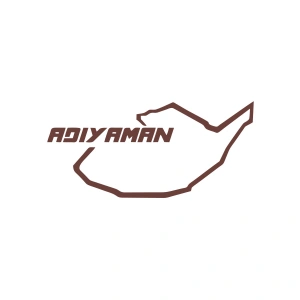 Adıyaman Harita Araba Sticker 17x17 Cm Kahverengi