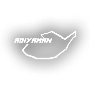 Adıyaman Harita Araba Sticker 17x17 Cm Beyaz