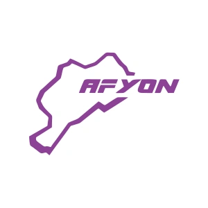 Afyon Harita Araba Sticker 17x17 Cm Mor