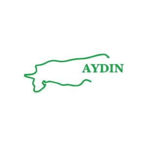 Aydın Harita Araba Sticker 17x17 Cm Yeşil