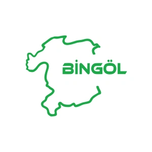 Bingöl Harita Araba Sticker 17x17 Cm Yeşil