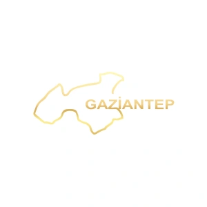 Gaziantep Harita Araba Sticker 17x17 Cm Gold