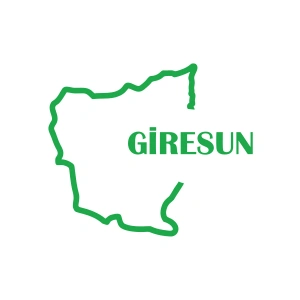 Giresun Harita Araba Sticker 17x17 Cm Yeşil