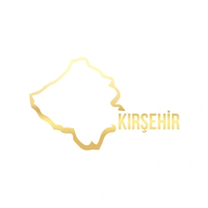 Kırşehir Harita Araba Sticker 17x17 Cm Gold