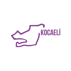 Kocaeli Harita Araba Sticker 17x17 Cm Mor
