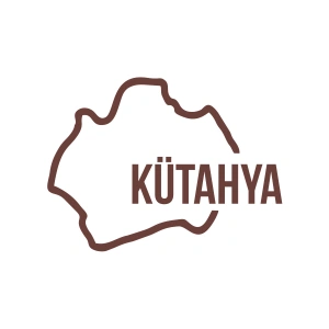 Kütahya Harita Araba Sticker 17x17 Cm Kahverengi