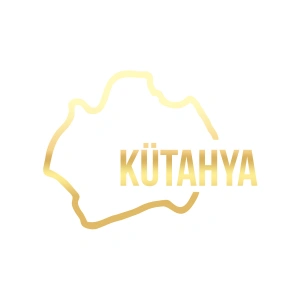 Kütahya Harita Araba Sticker 17x17 Cm Gold