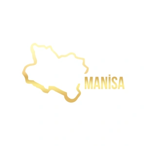 Manisa Harita Araba Sticker 17x17 Cm Gold