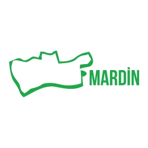 Mardin Harita Araba Sticker 17x17 Cm Yeşil