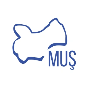 Muş Harita Araba Sticker 17x17 Cm Mavi