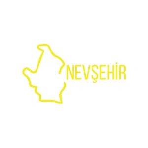 Nevşehir Harita Araba Sticker 17x17 Cm Sarı