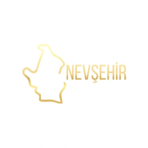 Nevşehir Harita Araba Sticker 17x17 Cm Gold