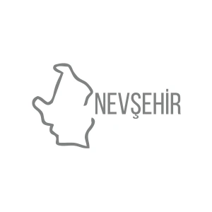 Nevşehir Harita Araba Sticker 17x17 Cm Gri