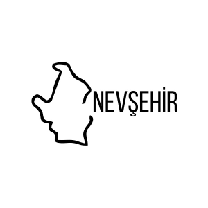 Nevşehir Harita Araba Sticker 17x17 Cm Siyah