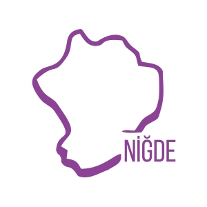 Niğde Harita Araba Sticker 17x17 Cm Mor