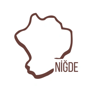 Niğde Harita Araba Sticker 17x17 Cm Kahverengi