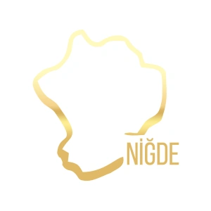 Niğde Harita Araba Sticker 17x17 Cm Gold