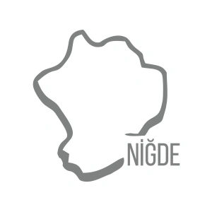 Niğde Harita Araba Sticker 17x17 Cm Gri