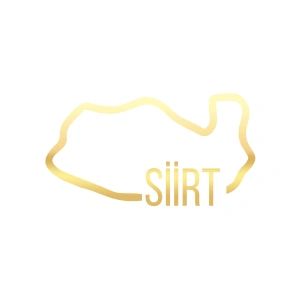 Siirt Harita Araba Sticker 17x17 Cm Gold
