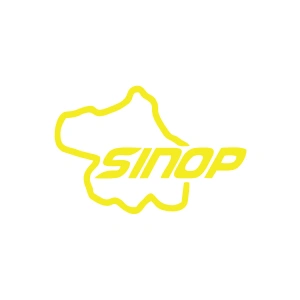 Sinop Harita Araba Sticker 17x17 Cm Sarı