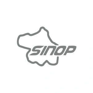 Sinop Harita Araba Sticker 17x17 Cm Gri