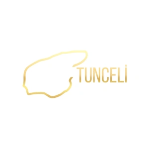 Tunceli Harita Araba Sticker 17x17 Cm Gold