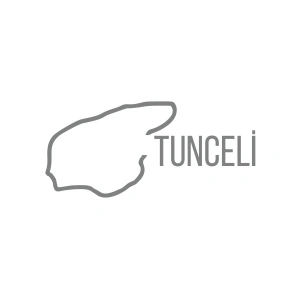 Tunceli Harita Araba Sticker 17x17 Cm Gri