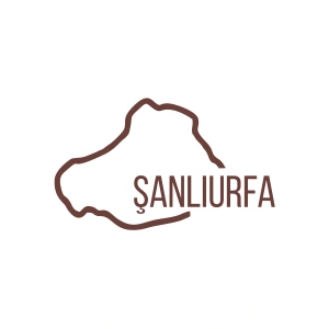 Şanlıurfa Harita Araba Sticker 17x17 Cm Kahverengi