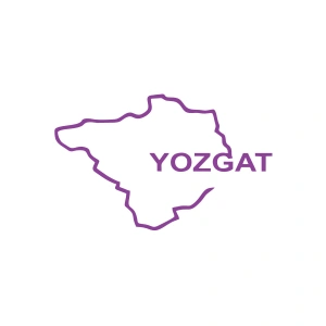 Yozgat Harita Araba Sticker 17x17 Cm Mor