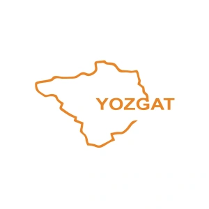 Yozgat Harita Araba Sticker 17x17 Cm Turuncu