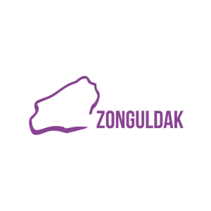 Zonguldak Harita Araba Sticker 17x17 Cm Mor