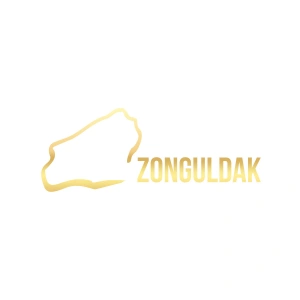 Zonguldak Harita Araba Sticker 17x17 Cm Gold