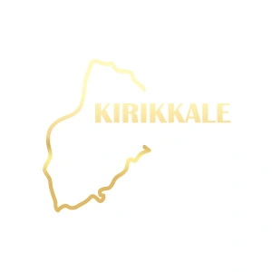 Kırıkkale Harita Araba Sticker 17x17 Cm Gold