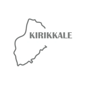 Kırıkkale Harita Araba Sticker 17x17 Cm Gri