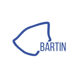 Bartın Harita Araba Sticker 17x17 Cm Mavi