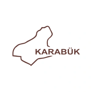 Karabük Harita Araba Sticker 17x17 Cm Kahverengi