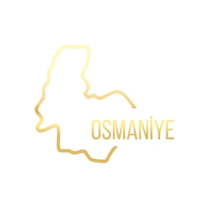 Osmaniye Harita Araba Sticker 17x17 Cm Gold