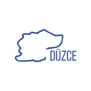 Düzce Harita Araba Sticker 17x17 Cm Mavi