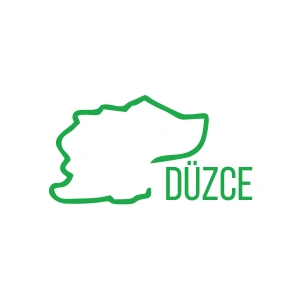 Düzce Harita Araba Sticker 17x17 Cm Yeşil