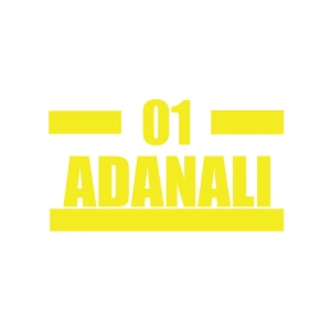 01 Adanalı Araba Sticker 17x17 Cm Sarı